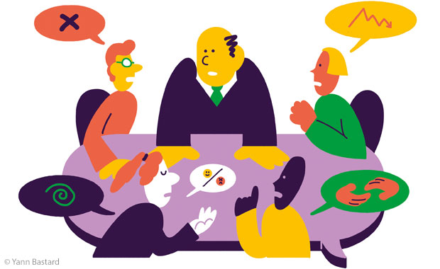 Illustration: Teambesprechung