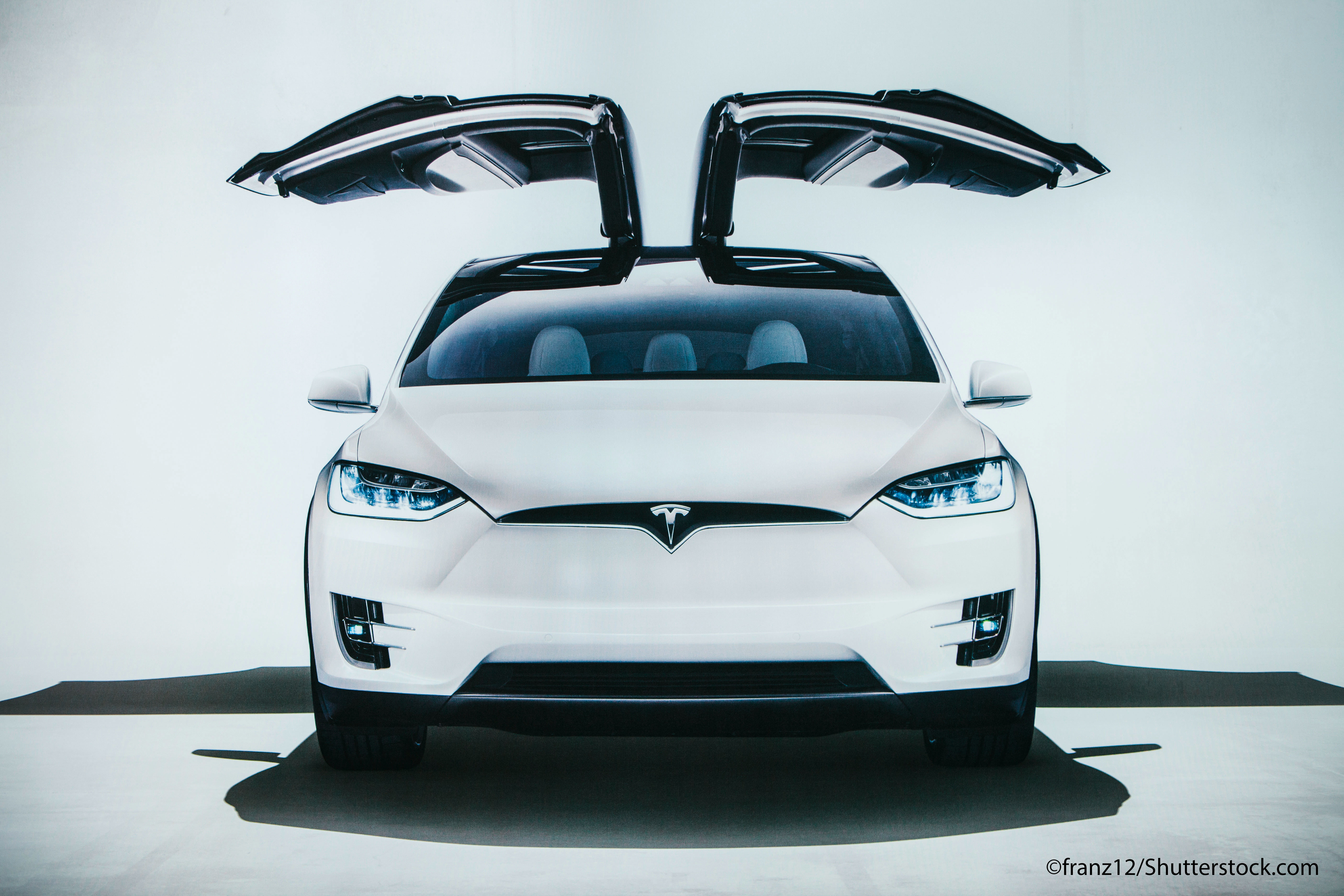 The Tesla Model X  at a Tesla motor show in Berlin