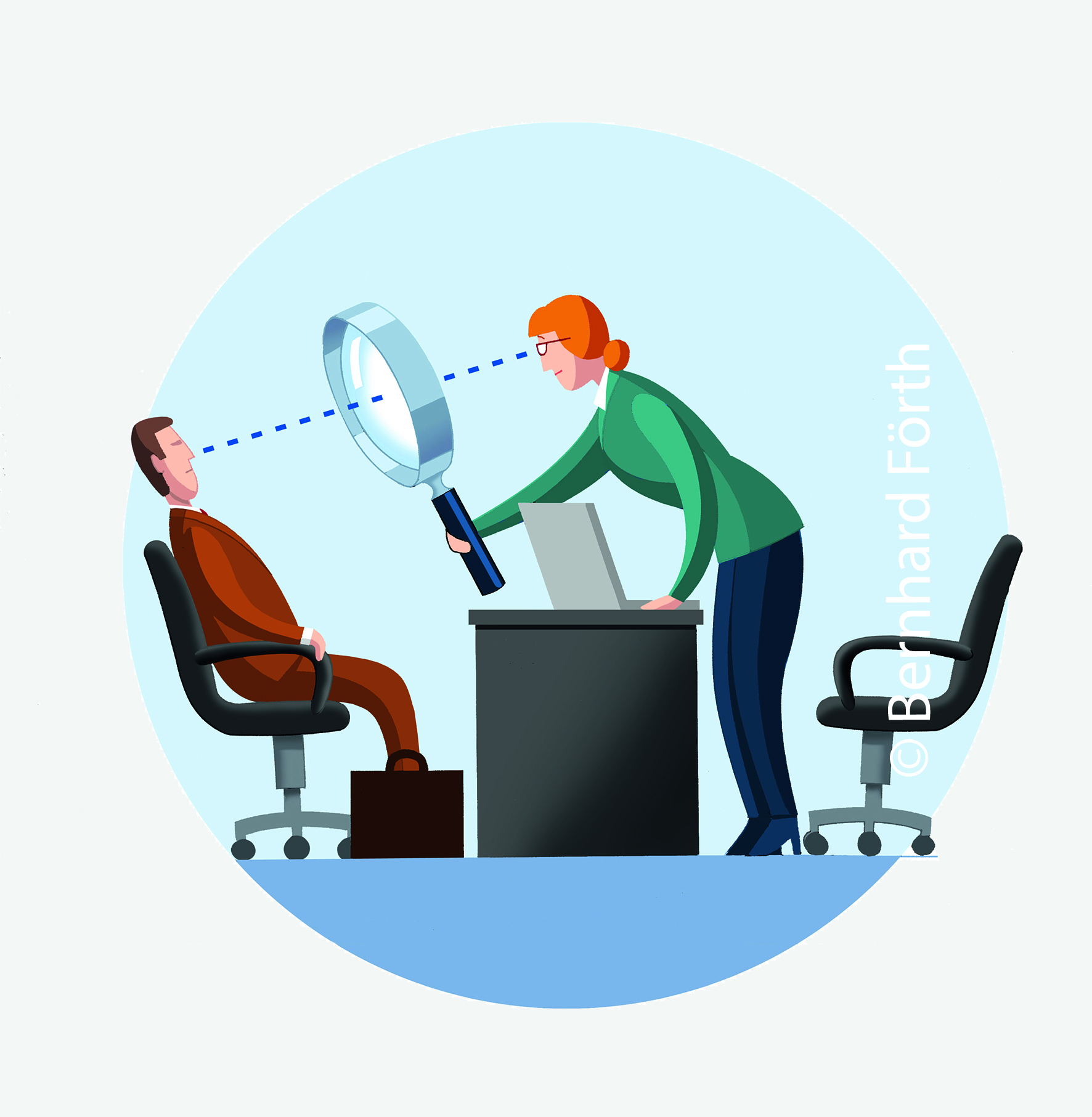 Jobsuche Illustration
