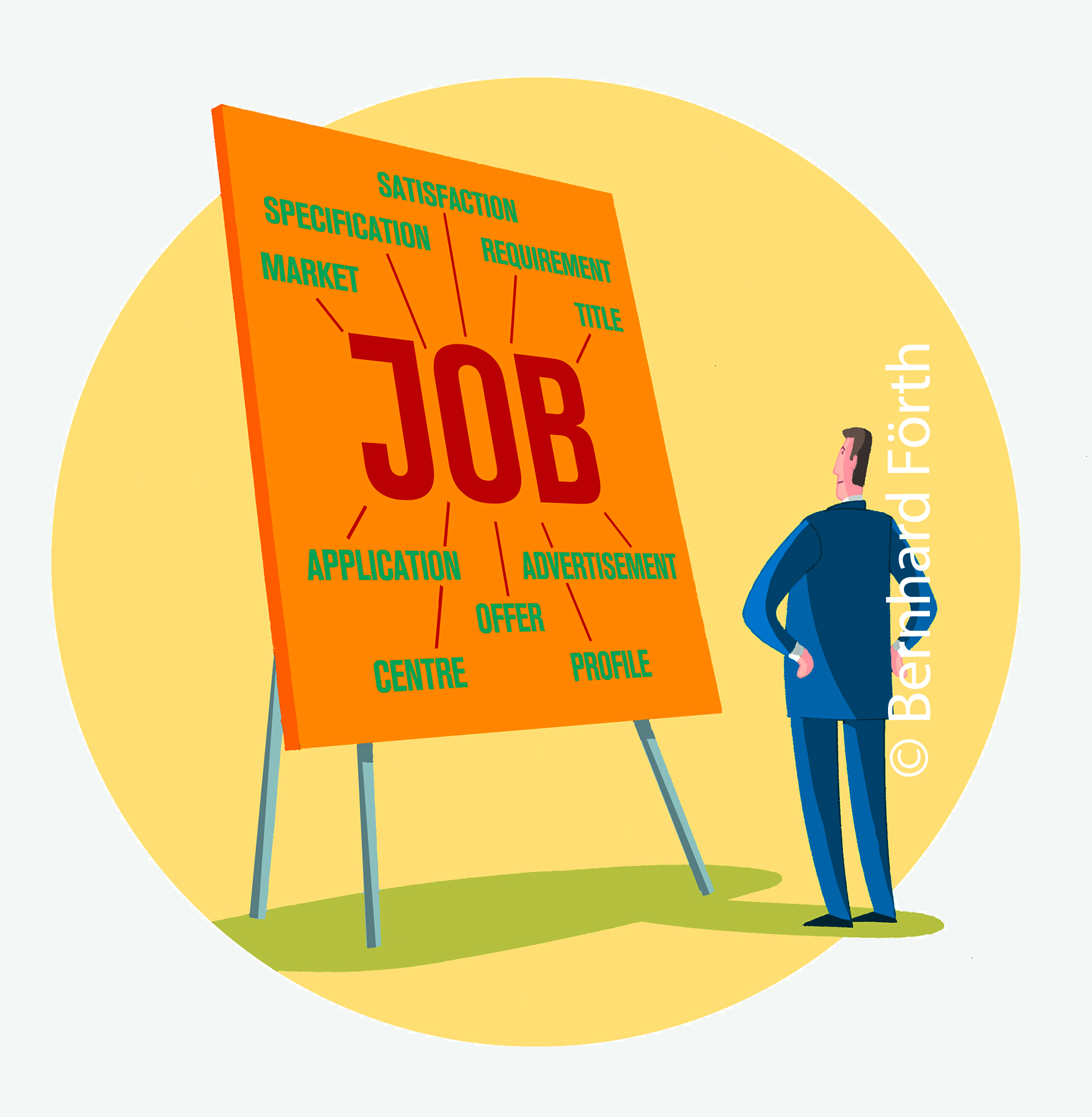 Jobsuche Illustration