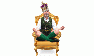 Man on throne