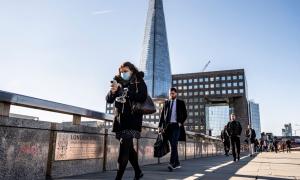 people on London Bridge