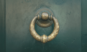 A door knocker