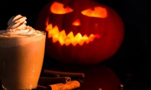 A seasonal pumpkin-spice latte