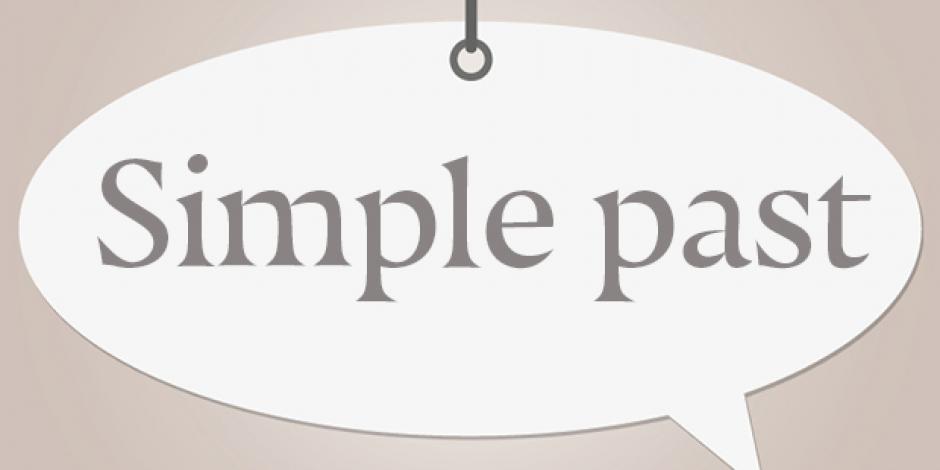 Simple past - Text auf Schildchen