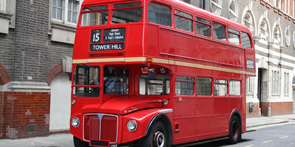 Roter Bus in London