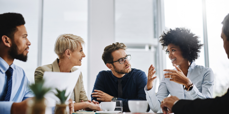 Vorstellungssituation in einem Meeting