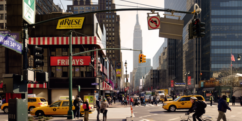 Straßenszene in New York