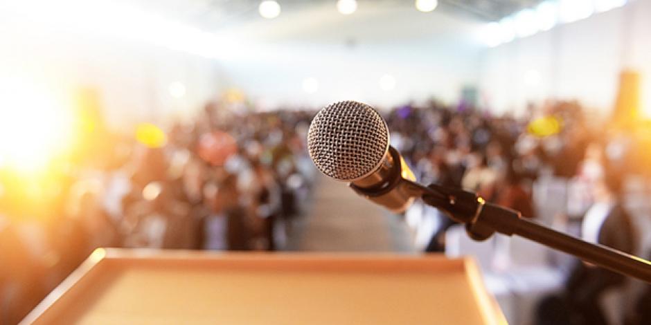 presentation situation: looking at your audience from the stage