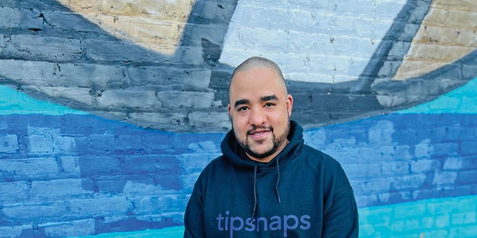 Lyonel Dougé, the founder of TipSnaps