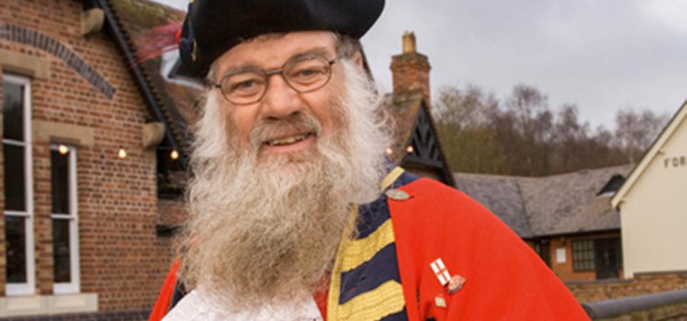 Shropshire town crier Martin Wood smiling for the camera