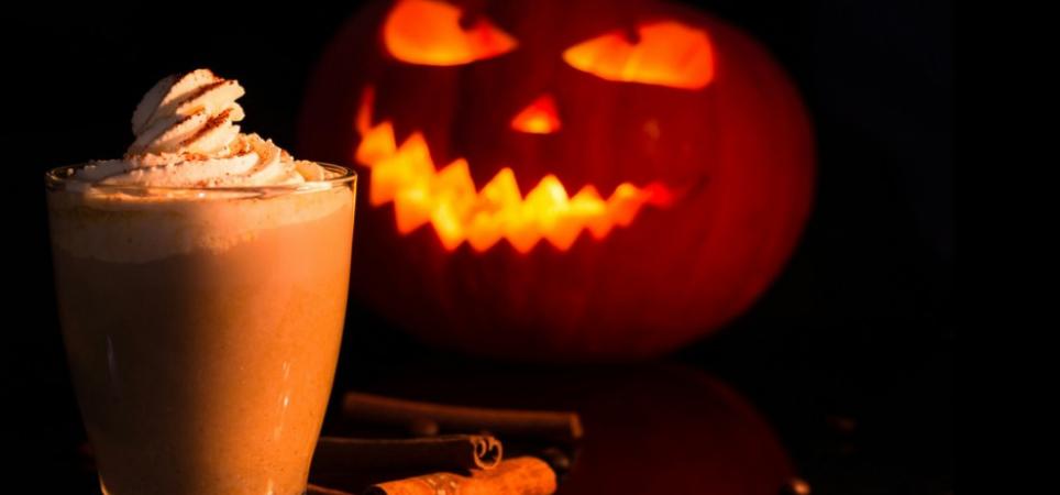 A seasonal pumpkin-spice latte