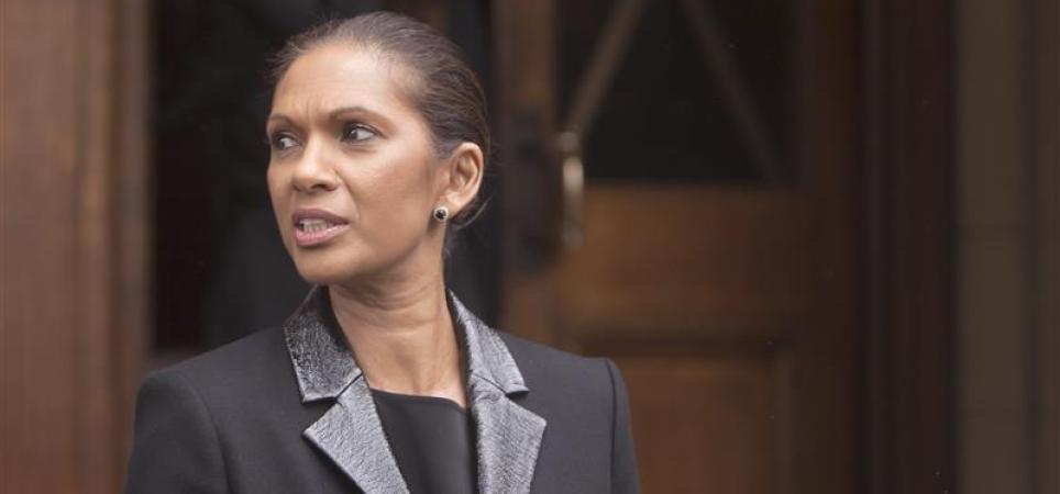 Gina Miller standing in a doorway