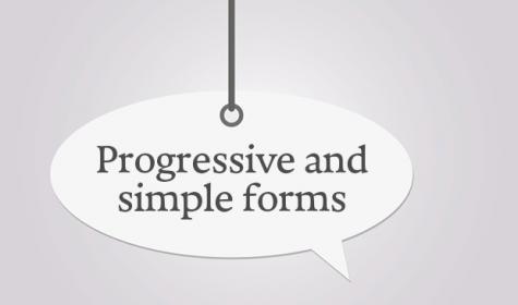 progressive and simple forms