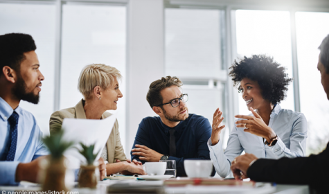 Vorstellungssituation in einem Meeting