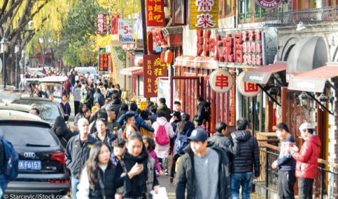 Straßenzug in Peking