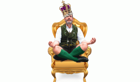 Man on throne