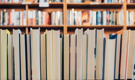 Books in a library