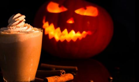 A seasonal pumpkin-spice latte