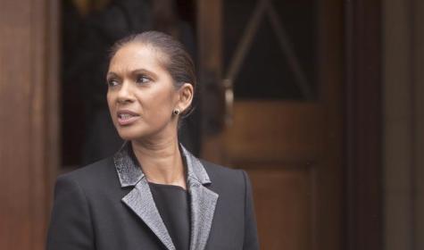 Gina Miller standing in a doorway